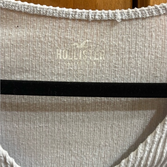 3 Ribbed Long Sleeve Tops - Blue Stripe, Light Blue, Olive - Picture 9 of 10